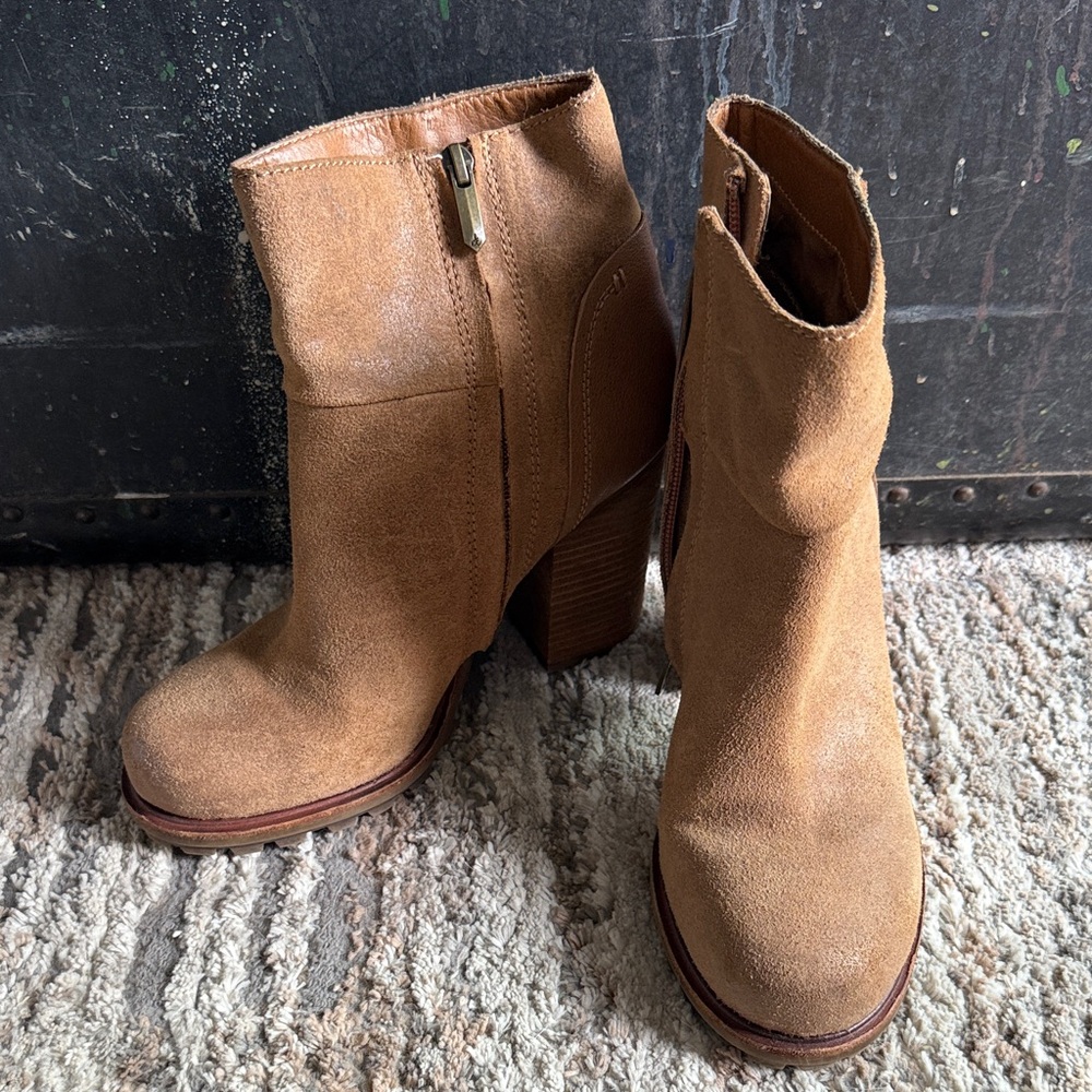 Sam Edelman Brown Suede Ankle Booties